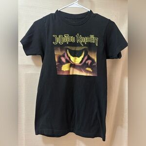 Women’s Jujutsu Kaisen Crunchyroll Graphic Tee Size Small Anime Black Cotton